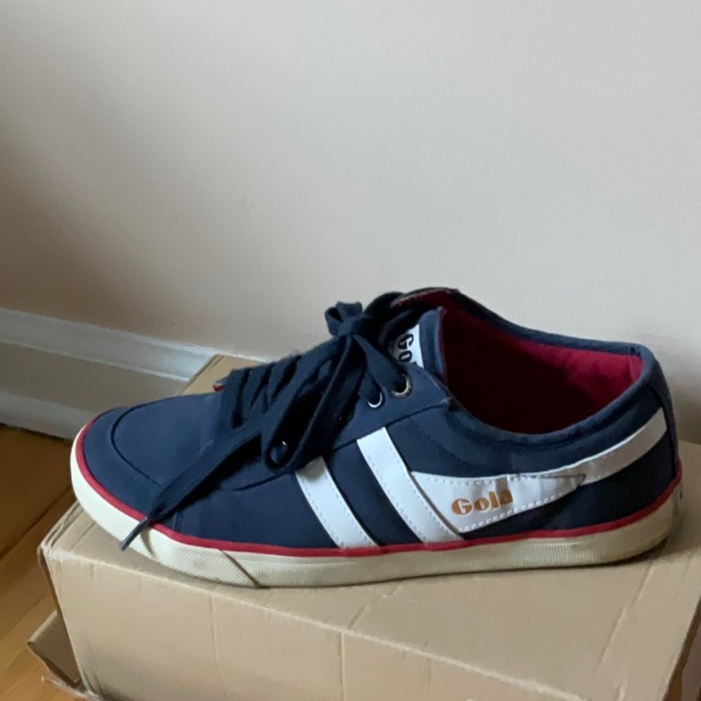 Gola Blue and White Retro Sneakers